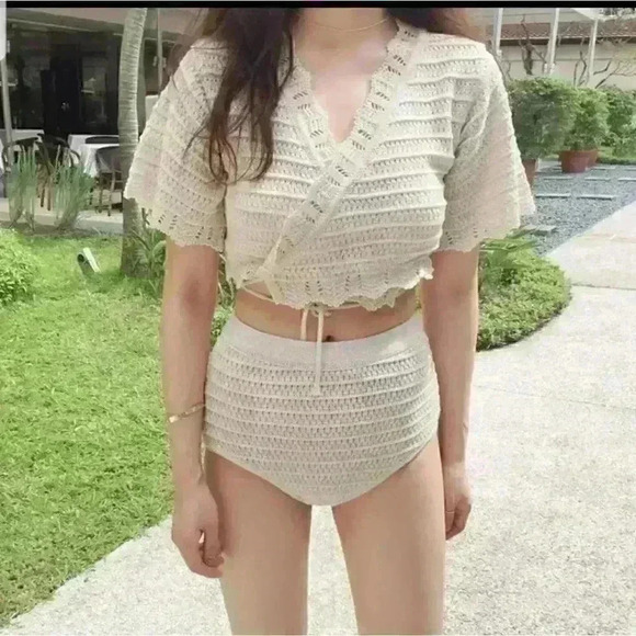 WOMEN'S KNITTED 2-PIECE SWIMWEAR - Picture 2 of 16